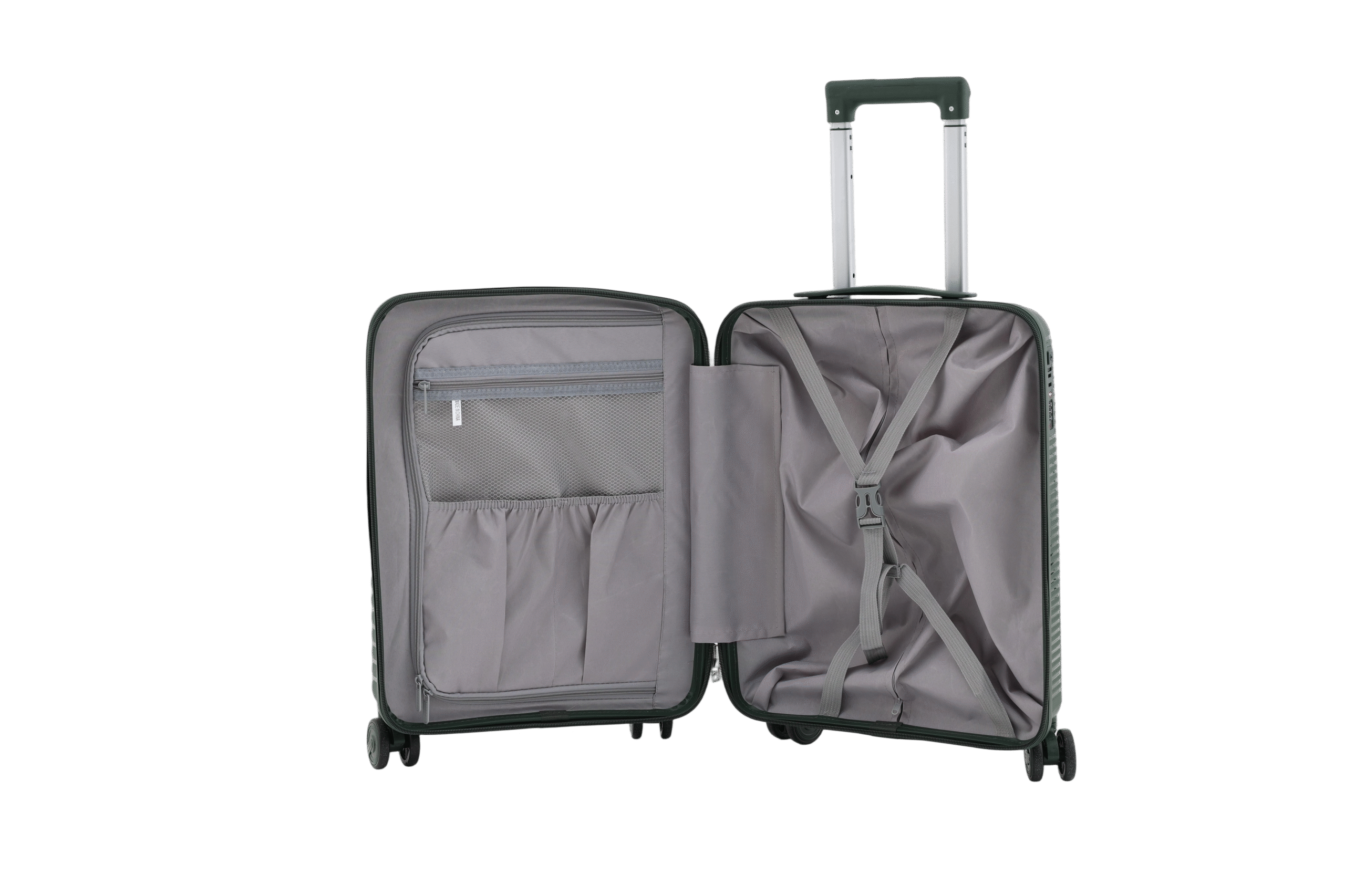 Brown PP Hardside Luggage
