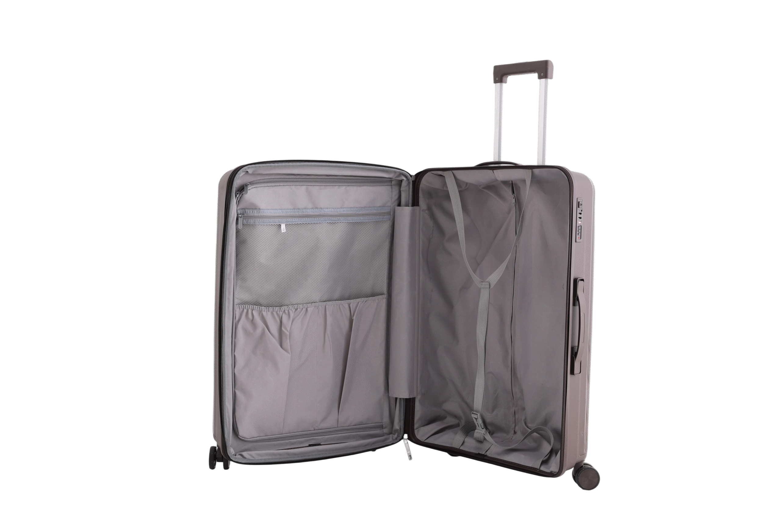 Green PP Spinner Luggage